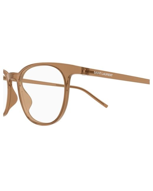 Saint Laurent Black Sl 884 006 Optical Frames Bio-Injected Transparent Round