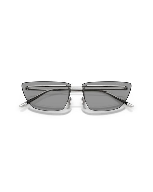 Prada Black Pr C52S 1Bc50Q Sunglasses Metal Butterfly Normal