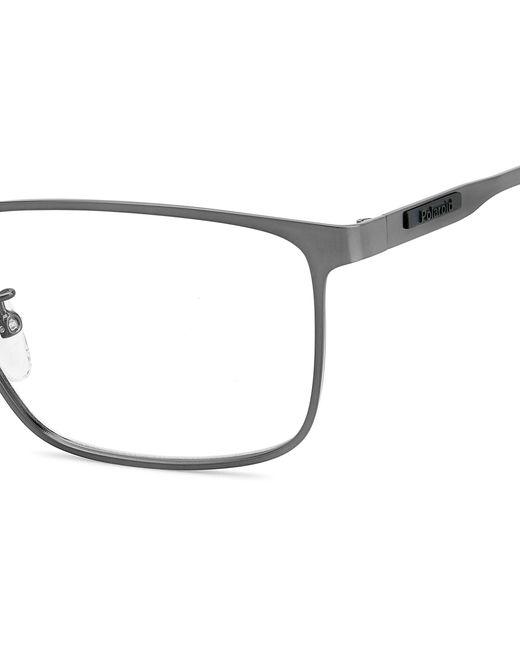 Polaroid Black Pld D494/G R80 Optical Frames Metal Squared for men