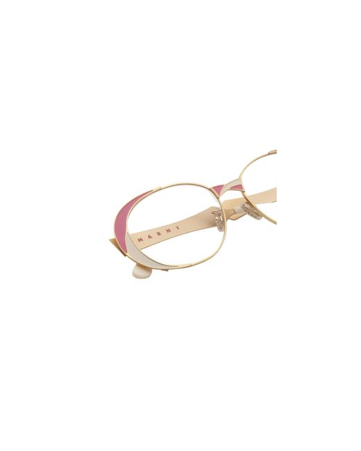 Marni Black Ff5 Tarassqa Optical Frames Metal Round