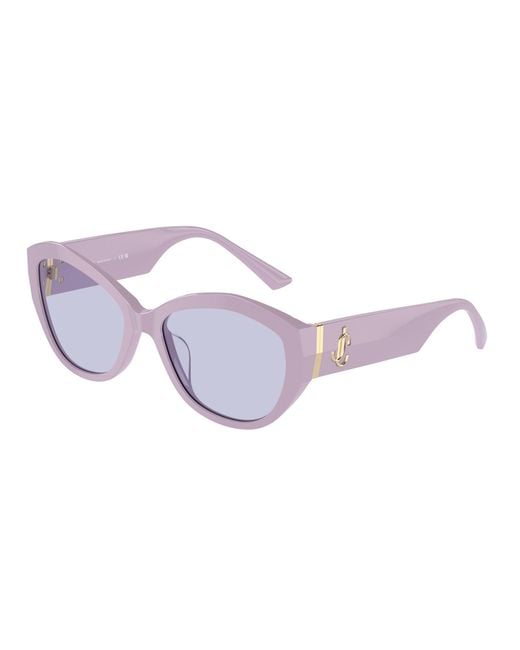 Jimmy Choo Black Jc5013U 50221A Sunglasses Acetate Lilac Butterfly Normal