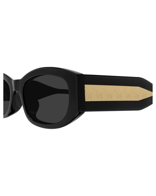 Gucci Black Gg2068Sa 001 Sunglasses Acetate Squared