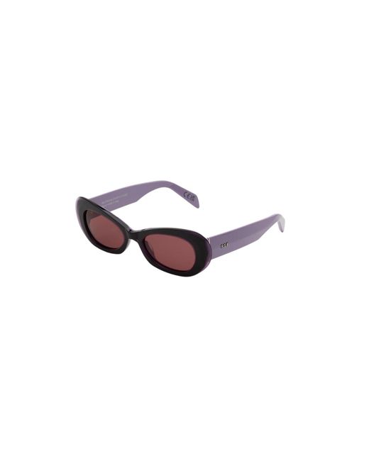 Retrosuperfuture Black Usf Izipho Melanzana Sunglasses Acetate Geometric Normal