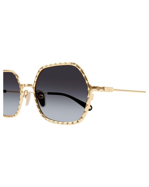 Chloé Black Ch0231S 001 Sunglasses Metal Round