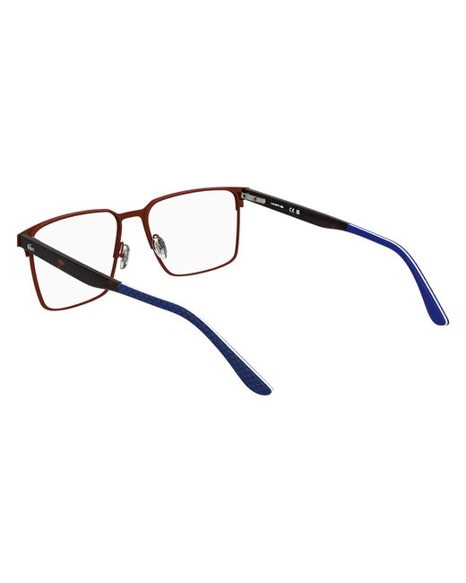 Lacoste Black L2314 601 Optical Frames Metal Squared Normal for men
