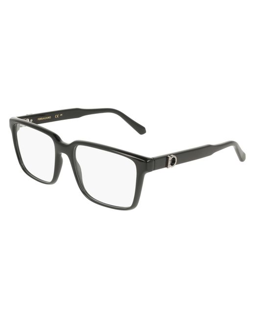 Ferragamo Black Sf3028E 001 Optical Frames Squared Normal for men