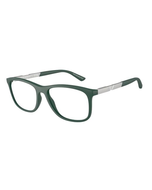 Emporio Armani Black Ea3247 6190 Optical Frames Injected Pillow Normal for men