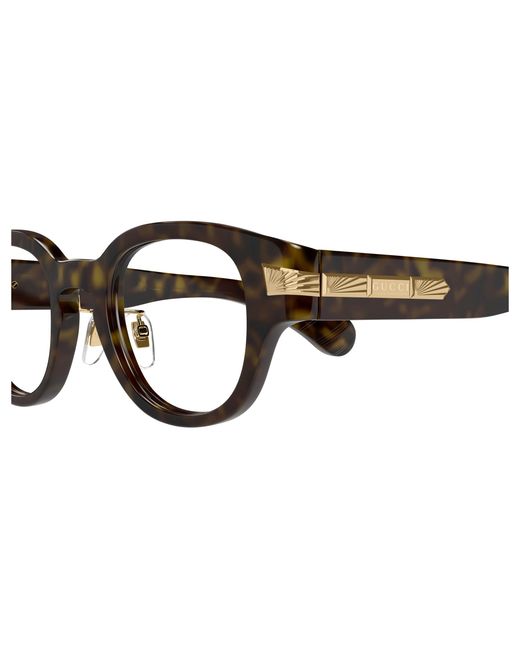 Gucci Black Gg1741Oj 002 Optical Frames Acetate Transparent Squared