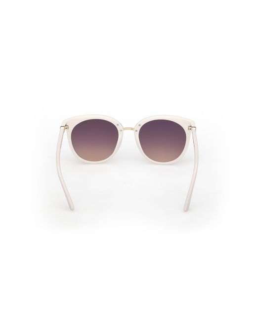 Guess Black Gu00282 21Z Sunglasses Injected Round Normal