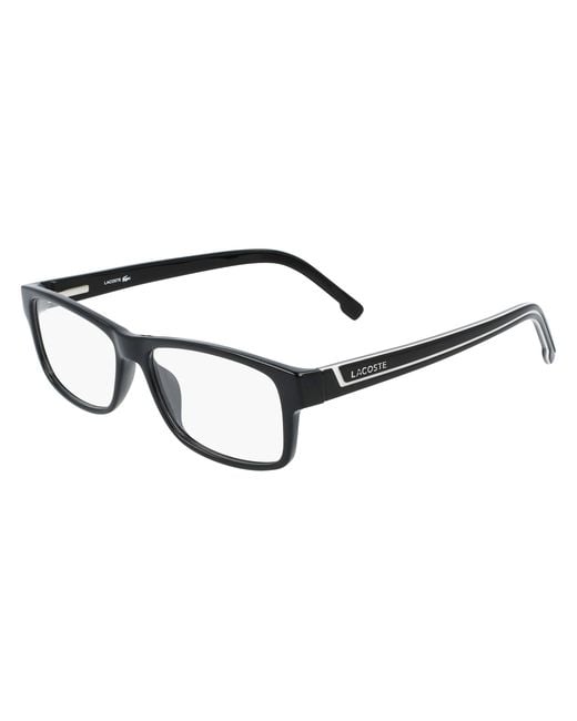 Lacoste Black L2707 001 Optical Frames Bio-Inject Squared Photochromatic Photochromatic for men