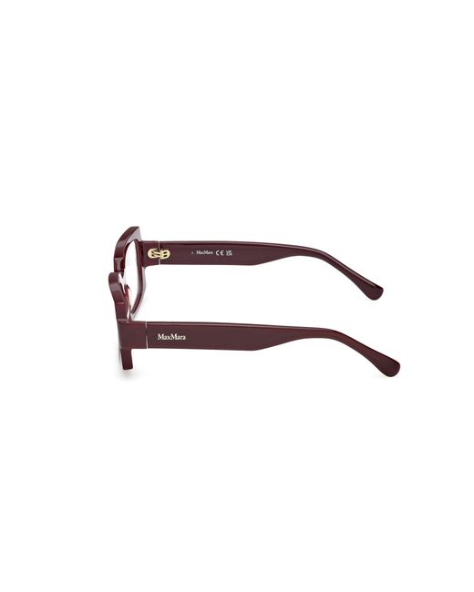 Max Mara Black Mm5189 069 Optical Frames Acetate Squared Normal