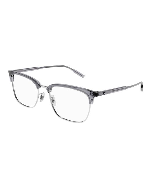 Montblanc Black Mb0199Oa 008 Optical Frames Acetate Squared for men