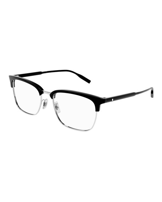 Montblanc Black Mb0199Oa 005 Optical Frames Acetate Squared for men