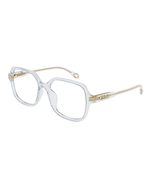 Chloé Black Ch0277Oa 002 Optical Frames Acetate Transparent Squared