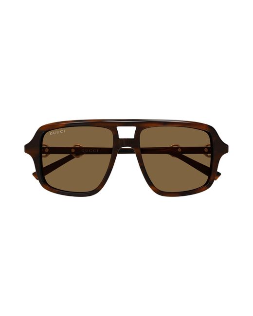 Gucci Black Gg2052S 009 Sunglasses Acetate Pilot