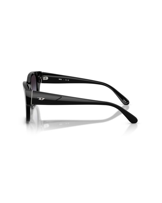 DIESEL Black Dl2005 20018G Sunglasses Acetate Squared Normal Shaded