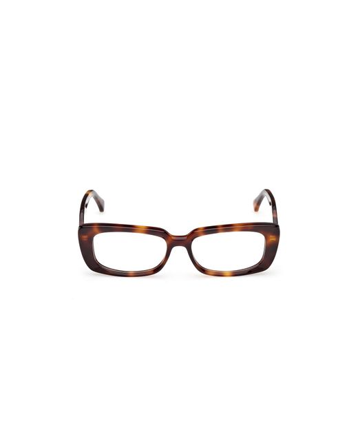 Max Mara Black Mm5209 052 Optical Frames Acetate Squared Normal
