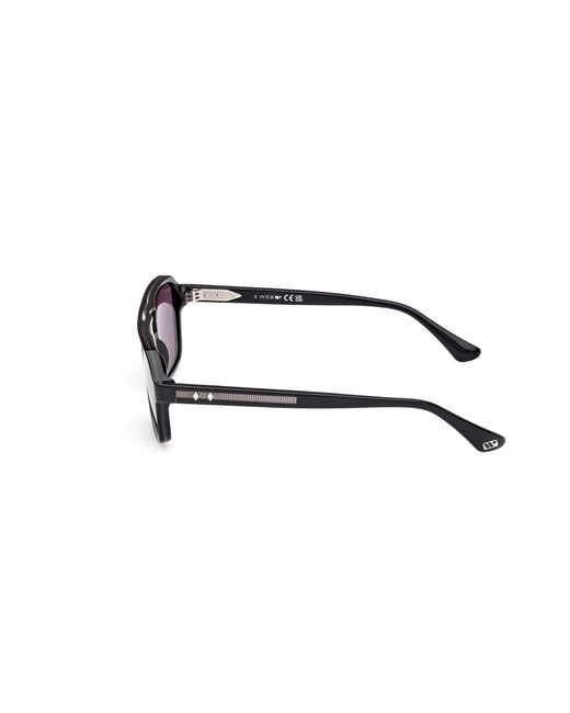 Web Black We0376 05A Sunglasses Acetate Smoke Squared Normal for men