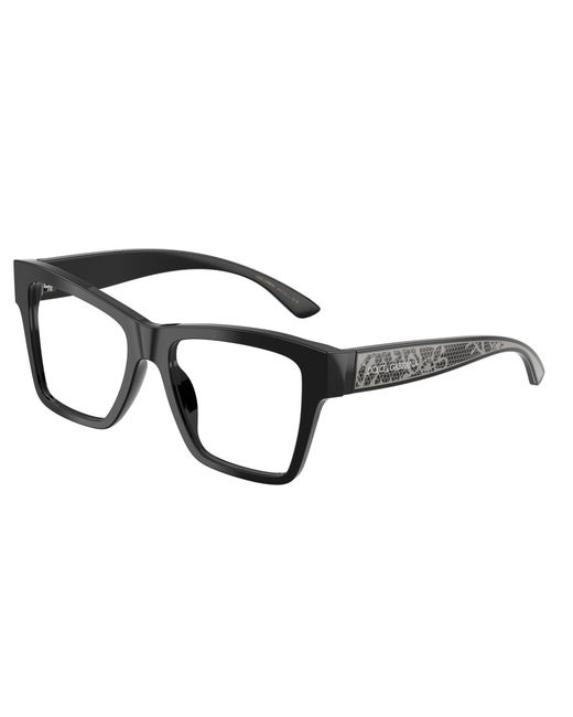 Dolce & Gabbana Black Dg3411 501 Optical Frames Acetate Squared Normal