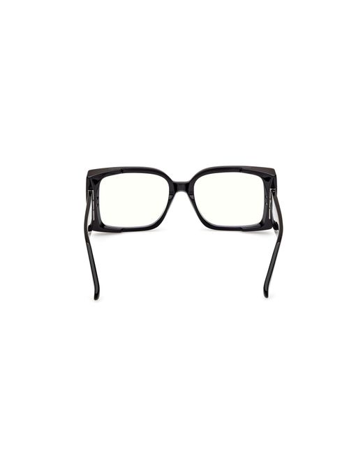 Max Mara Black Mm5173-B 001 Optical Frames Acetate Squared Normal