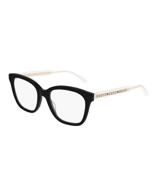 Gucci Black Gg0566On 001 Optical Frames Acetate Cat Eye