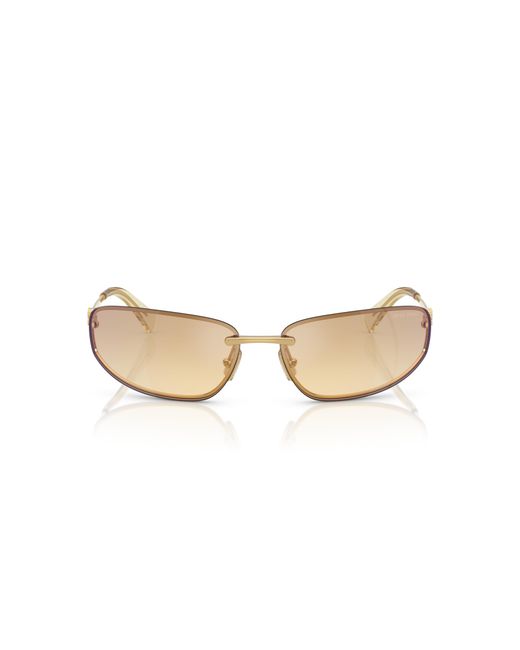 Miu Miu Black Mu A50S 5Ak7R1 Sunglasses Metal Round Normal