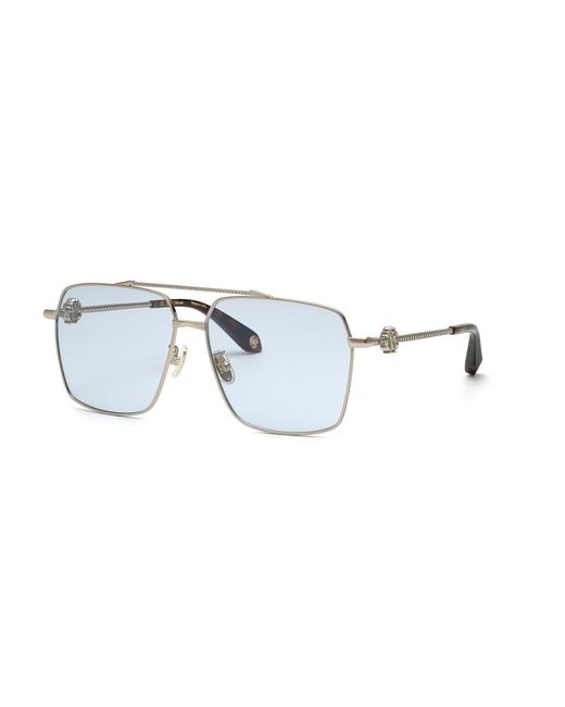 Roberto Cavalli Black Src036V 08Ff Sunglasses Metal Squared Normal