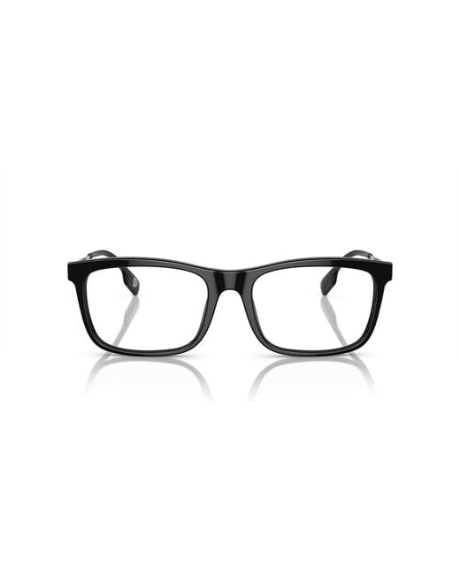 Burberry Black Be2384 3001 Optical Frames Acetate Transparent Squared Normal for men