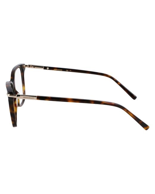 Ferragamo Black Sf3013 242 Optical Frames Acetate Squared Normal