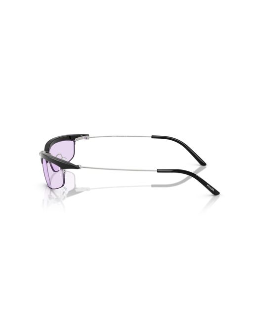 Prada Black Pr B50S Tzm40J Sunglasses Metal Squared Normal