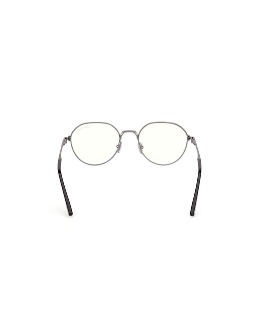 Tom Ford Black Ft6127-B 008 Optical Frames Metal Round Normal for men