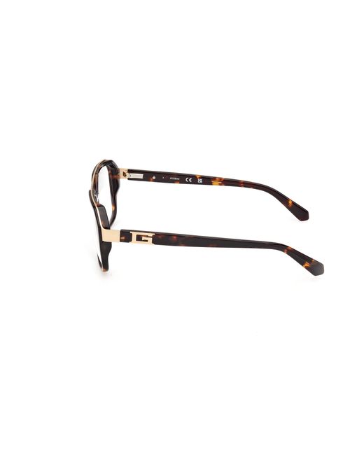 Guess Black Gu50138 052 Optical Frames Acetate Squared Normal for men