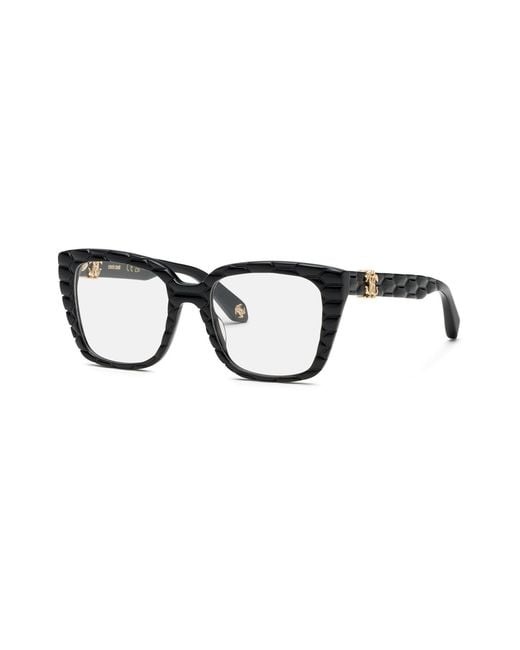 Roberto Cavalli Black Vrc106V 700Y Optical Frames Acetate Butterfly