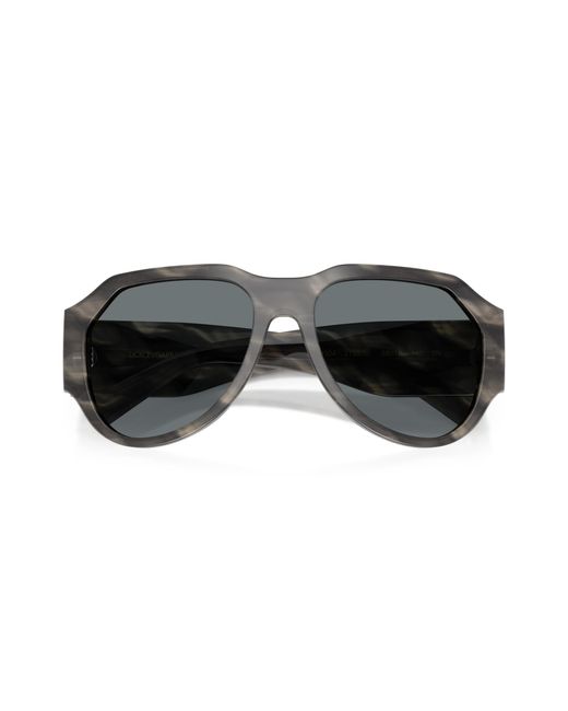 Dolce & Gabbana Black Dg4504 319980 Sunglasses Acetate Pilot Normal for men