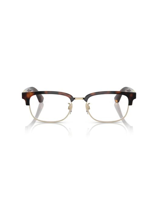 Burberry Black Be2424D 3002 Optical Frames Injected Transparent Squared Normal for men
