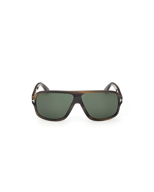 Tom Ford Green Ft1335 William-02 55N Sunglasses Acetate Squared Normal for men