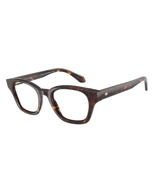 Giorgio Armani Black Ar7274 5879 Optical Frames Acetate Pillow Normal for men