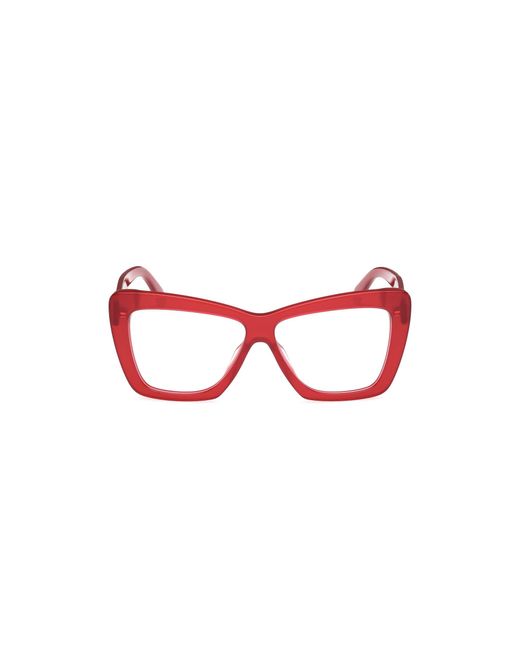 Emilio Pucci Red Ep5260 066 Optical Frames Acetate Butterfly Normal