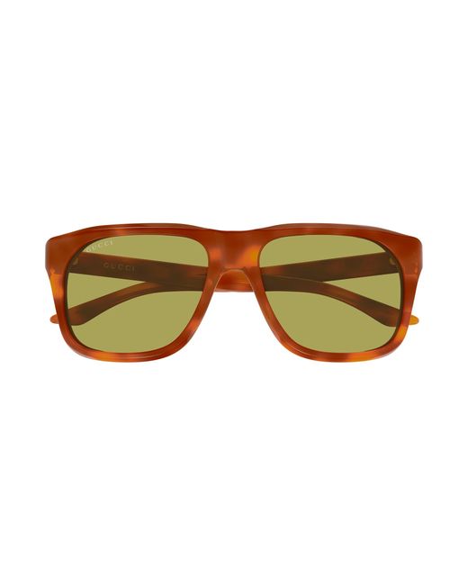 Gucci Black Gg2077S 005 Sunglasses Acetate Squared for men