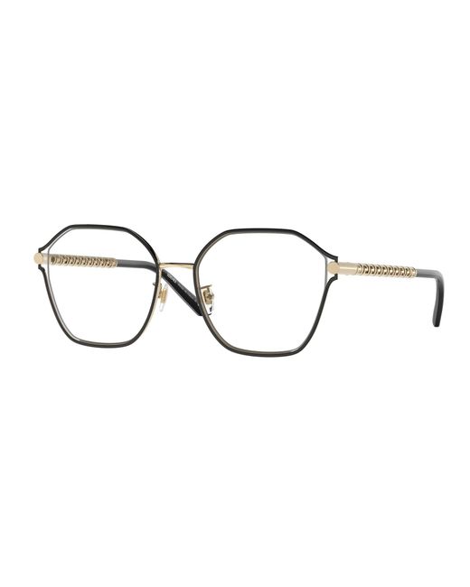 Versace Black Ve1299D 1425 Optical Frames Metal Geometric Normal