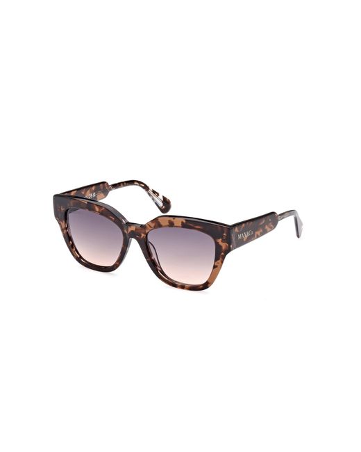 MAX&Co. Black Mo0059 56B Sunglasses Acetate Smoke Squared Normal
