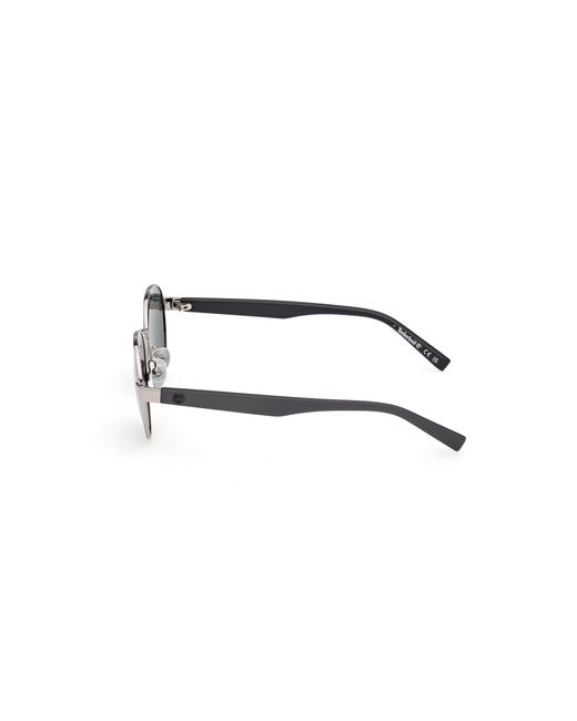 Timberland Black Tb00079 10R Sunglasses Round Polarized