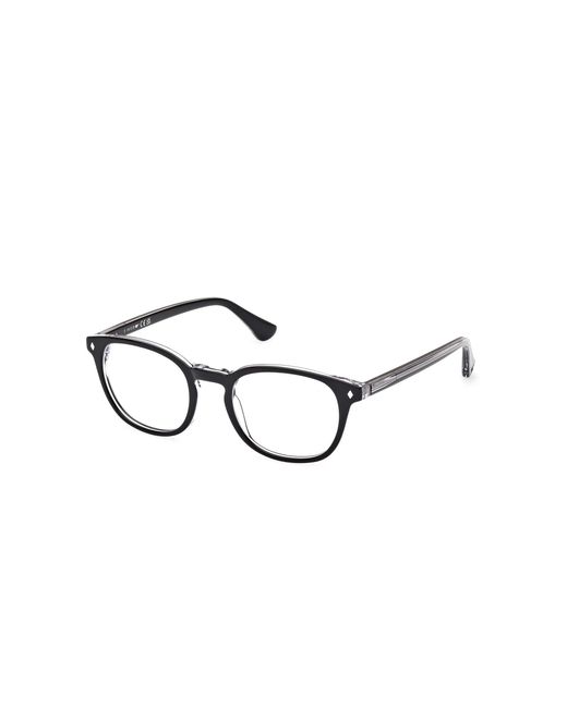 Web Black We5441 001 Optical Frames Acetate Round Normal for men
