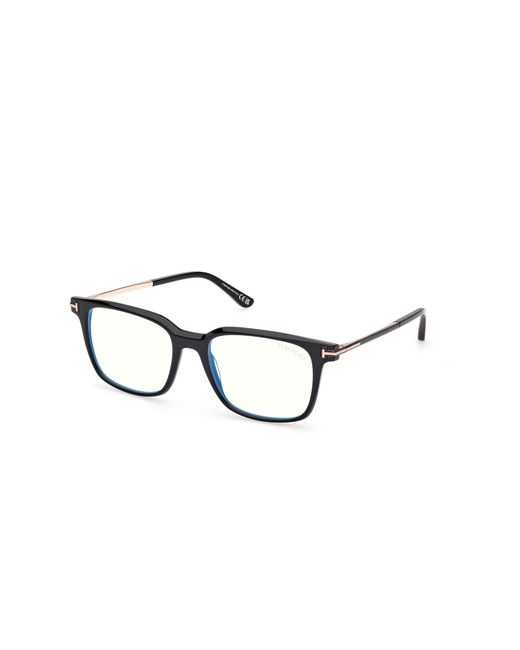 Tom Ford Black Ft6124-B 001 Optical Frames Acetate Squared Normal for men