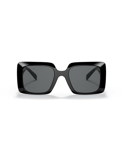 Versace Black Ve4405 Gb1/87 Sunglasses Acetate Squared Normal