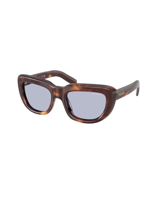 Prada Black Pr D07S 15W30X Sunglasses Acetate Squared Normal