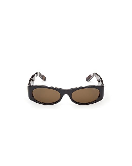 Emilio Pucci Black Ep0243 05A Sunglasses Acetate Smoke Mask Normal