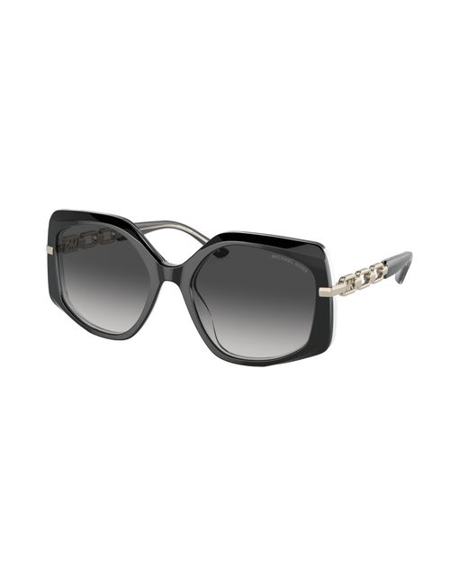 Michael Kors Black Mk2177 Cheyenne 31068G Sunglasses Acetate Geometric Normal Shaded