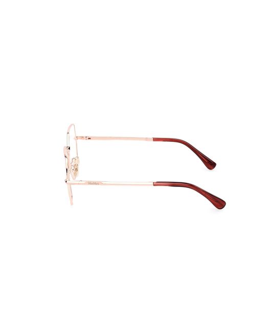 Max Mara Black Mm5154 033 Optical Frames Metal Round Normal