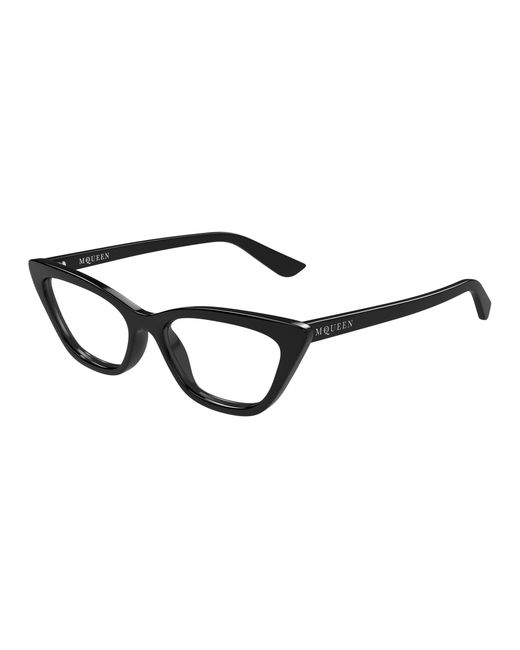 McQueen Black Am0560O 001 Optical Frames Acetate Transparent Cat Eye